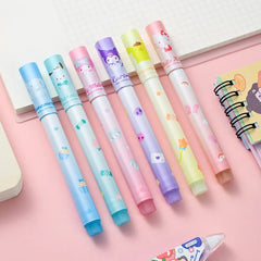 6Pcs Sanrio Hello Kitty Highlighter Pen Set | Kawaii Kuromi Melody Cinnamoroll Art Fluorescent Marker Pens - from Generic - Shop in Sri Lanka at Arcade.lk