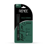 RENEE Kajal Pen with Sharpener - Bold Green 0.35gm 24 Hrs Stay Long Lasting Kohl Pencil, Matte Finish, Rich Color Payoff, Smudge & Water Proof with One Swipe Application Formula - Beauty from RENEE - Shop in Sri Lanka at Arcade.lk