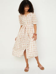 Max Women's Cotton A-Line Midi Dress