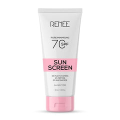 RENEE Pore Minimizing Sunscreen Spf 70 With 2% Niacinamide For All Skins, 2% Peptide & 3% Multivitamins, 50Ml - Beauty from RENEE - Shop in Sri Lanka at Arcade.lk