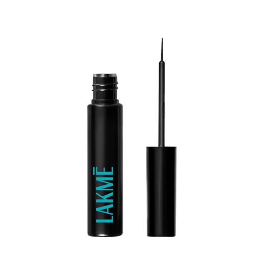 Lakme Eyeconic Liquid Eye Liner, Black, Long Lasting Matte Waterproof Liner - Smudge Proof, Transfer Proof Eye Makeup for 24 hrs, 4.5 ml - Beauty from LAKMÉ - Shop in Sri Lanka at Arcade.lk