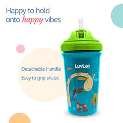 LuvLap Tiny Giffy Sippy Cup, Silicone Straw, BPA Free, 300 ml 18m+ (Green) - Baby Product from LuvLap - Shop in Sri Lanka at Arcade.lk