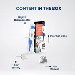 Dr Trust (USA) Waterproof Flexible Tip Digital Thermometer (White) 604 - Personal Care Appliances from Dr Trust - Shop in Sri Lanka at Arcade.lk