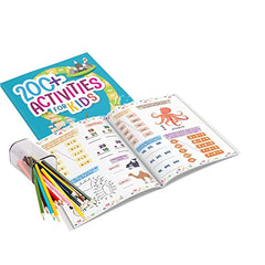 Brain Activity Book for Kids - 200+ Brain Boosting Activities for Age 4+ - Kids Activity Book - Early Learning - Activities for Children - Maths, English, Mazes, Spot the Differences, Word Search - Book from Maple Press - Shop in Sri Lanka at Arcade.lk