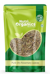 NutriOrganics Rosemary Dried Leaves - 100gm | Rosemary Leaves for hair growth & Food 100g