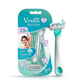 Gillette Women's Venus Skin Love with Skin Essence Razor for Hair Removal - Green, Pack of 3 - Drugstore from Gillette Venus - Shop in Sri Lanka at Arcade.lk