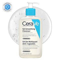 CeraVe SA Smoothing Cleanser For Dry, Rough & Bumpy Skin, contains Salicylic Acid, Dermatologist Recommended Face wash (236ml)