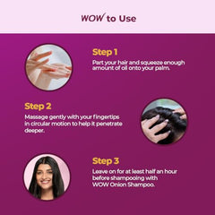 WOW Skin Science Onion & Collagen Anti-Hairfall Hair Oil|Nourishes Scalp & Stimulates Roots|Reduces Hairfall & Breakage|Repairs Damaged Hair|Boosts Hair Thickness|200ml - Beauty from WOW Skin Science - Shop in Sri Lanka at Arcade.lk