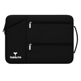 Tabelito Hybrid Polyester Foam, Nylon Laptop Bag Sleeve Case Cover Pouch for laptops (Black, 15.6 Inches/39.6Cm)