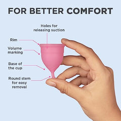 Pee Safe Reusable Menstrual Cup | Medium Size with Pouch | Ultra Soft, Odour & Rash Free | Medical Grade Silicone | No Leak | Protection For 8-10 Hours | FDA Registered - Drugstore from PEESAFE - Shop in Sri Lanka at Arcade.lk