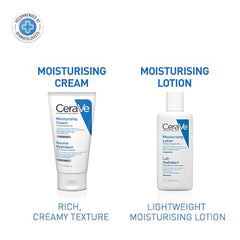 CeraVe Moisturizing Cream For Dry To Very Dry Skin (50ml) - Formulated with 3 Essential Ceramides And Hyaluronic Acid | Non-Comedogenic Moisturizer For Face and Body