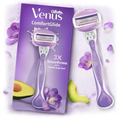 Gillette Venus Comfortglide Hair Removal Razor for Women | 1 Pc | With Avocado Oils & Body Butter, Freesia Scent - Drugstore from Gillette Venus - Shop in Sri Lanka at Arcade.lk