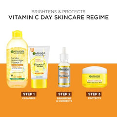 Garnier Skin Naturals, Face Serum, Increases Skin's Glow Instantly and Reduces Spots Overtime, Bright Complete Vitamin C Booster, 30 ml