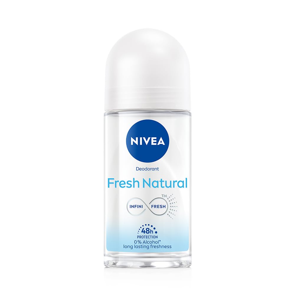 NIVEA Fresh Natural Roll On, 50ml| 48 H Smooth & Beautiful Underarms| 0% Alcohol | For Women - Beauty from NIVEA - Shop in Sri Lanka at Arcade.lk