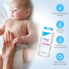 Sebamed Baby Powder 100 gm| Olive Oil, Allantoin|Keeps Newborn’s Skin Fresh|absorbs Sweat - Baby Product from SebaMed - Shop in Sri Lanka at Arcade.lk