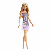 Barbie® Doll, Kids Toys, Blonde Hair, Lavender Metallic Mini Dress, Trendy Clothes and Accessories, Gifts for Kids - Toy from Barbie - Shop in Sri Lanka at Arcade.lk