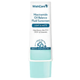 WishCare 5% Niacinamide Oil Balance Fluid Sunscreen SPF 50 PA++++ with 8 Hrs+ SPF Protection- Lightweight Matte Sunscreen SPF 50 for Oily Skin & No White Cast 50g