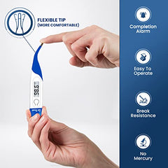 Dr Trust (USA) Waterproof Flexible Tip Digital Thermometer (White) 604 - Personal Care Appliances from Dr Trust - Shop in Sri Lanka at Arcade.lk