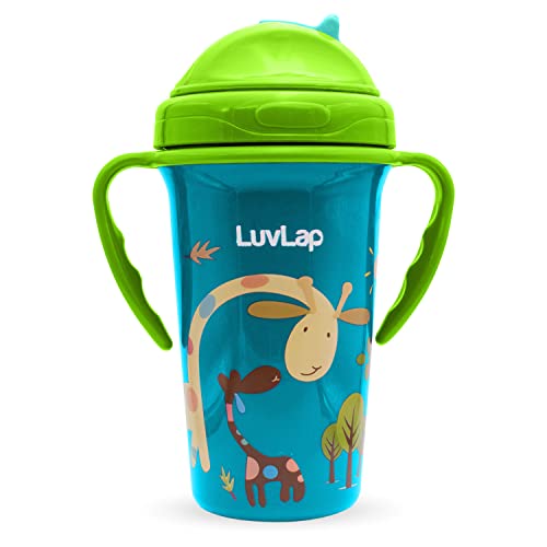 LuvLap Tiny Giffy Sippy Cup, Silicone Straw, BPA Free, 300 ml 18m+ (Green) - Baby Product from LuvLap - Shop in Sri Lanka at Arcade.lk
