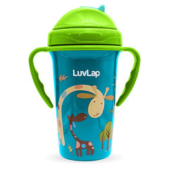 LuvLap Tiny Giffy Sippy Cup, Silicone Straw, BPA Free, 300 ml 18m+ (Green) - Baby Product from LuvLap - Shop in Sri Lanka at Arcade.lk