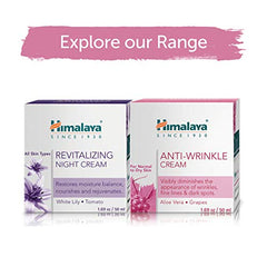 Himalaya Anti-Wrinkle Cream For Men/Women With Aloevera & Grapes | Reduce Wrinkles, Fine Lines & Age Spots | Clinically Tested | No Alcohol-No Parabens | For Normal To Dry Skin | 50G - Beauty from Himalaya SINCE 1930 - Shop in Sri Lanka at Arcade.lk