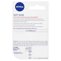 Check price of NIVEA Soft Rose Shine 4.8g Lip Balm|24 H Melt in Moisture Formula|Natural Oils|Glossy Finish,4.8 g (Pack of 1) in Sri Lanka | Arcade.lk