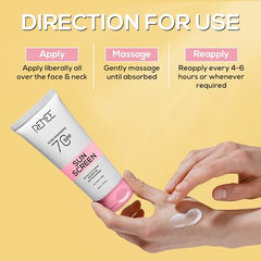 RENEE Pore Minimizing Sunscreen Spf 70 With 2% Niacinamide For All Skins, 2% Peptide & 3% Multivitamins, 50Ml - Beauty from RENEE - Shop in Sri Lanka at Arcade.lk