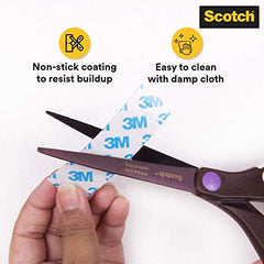 Scotch 3M Scotch Titanium Scissors | 8" Multipurpose | Easy-Clean, Non-Stick Blades | Ergonomic Handles | For Fabric, Crafts, Tapes, General Use - Office Product from Scotch - Shop in Sri Lanka at Arcade.lk
