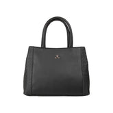 Mochi Black Faux Leather Premium Zipper Casual Shoulder Bag For Women (66-7255)