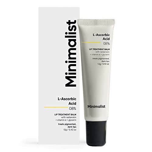 Minimalist 8% L-Ascorbic Acid Lip Treatment Balm with Vitamin E, Radianskin & Glycerine for Pigmented & Dark Lips | For Women & Men | 12 gm - Beauty from Minimalist - Shop in Sri Lanka at Arcade.lk