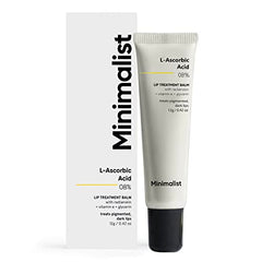 Minimalist 8% L-Ascorbic Acid Lip Treatment Balm with Vitamin E, Radianskin & Glycerine for Pigmented & Dark Lips | For Women & Men | 12 gm - Beauty from Minimalist - Shop in Sri Lanka at Arcade.lk