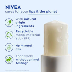 NIVEA MEN Active Care 4.8g Lip Balm|24 H Melt in Moisture Formula|Natural Oils|Nourished Lips,4.8 g - Beauty from NIVEA - Shop in Sri Lanka at Arcade.lk
