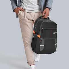 Safari Omega spacious/large laptop backpack with Raincover, college bag, travel bag for men and women, Black, 30 Litre - Luggage from Safari - Shop in Sri Lanka at Arcade.lk