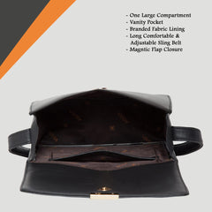 ADISA Women's Sling Bag (Black)