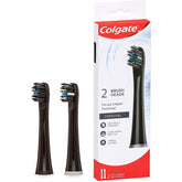 Colgate Proclinical 150 Charcoal Battery Powered Toothbrush Refill Heads, Pack of 2, Electric Brush Heads with Soft Bristles and Strong Strokes, Fits any Colgate Proclinical Electric Toothbrush