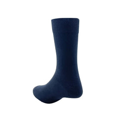 Peter England Men's Cotton Full Length Socks (Pack of 3) Dark Grey, Navy, Black