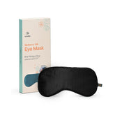 WiseLife Natural Mulberry Silk Eye Mask, Ultra Smooth Adjustable Sleep Mask | For Sleeping, Travelling, Relaxation, Blind Fold & Meditation | Eye-cover Light blocker (Black)