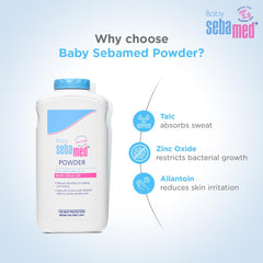 Baby Sebamed Powder| Olive Oil, Allantoin|Keeps newborn’s skin fresh|absorbs sweat|200 gm