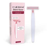 Carmesi Bikini Razor for Women | For Irritation-Free Shaving of Bikini Line | Pack of 1, White