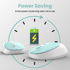 Portronics Toad 27 Wireless Mouse, Silent Buttons, 2.4 GHz with USB Nano Dongle for PC/Mac/Laptop, Auto Power Saving Mode, Adjustable DPI Button(Green) - Personal Computer from Portronics - Shop in Sri Lanka at Arcade.lk
