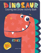 Dinosaurs - Coloring and Sticker Activity Book (With 150+ Stickers) - Book from Wonder House Books - Shop in Sri Lanka at Arcade.lk