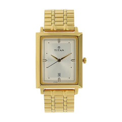 Titan Analog with Date Silver Dial Quartz Stainless Steel StrapMens-NS1715YM01/NT1715YM01