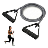 Wiselife Adjustable Resistance Bands with Handles for Exercise | Heavy Duty Workout Bands with Door Anchor for Strength Training, Physical Therapy & Full Body Home Workouts 20 kg(Gray)