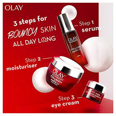 olay eye cream | Reduces Dark Circle, Wrinkles and Puffiness | With Peptides and Niacinamide | Normal, Oily, Dry & Combination Skin l Paraben & Sulphate free | 15ml (Collagen Peptide 24)