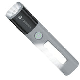 Portronics Eco Glow 2 Tactical Rechargeable Flashlight Torch, Adjustable Focus, Dual Brightness & SOS Modes,Side LED Panel, 300 Lumens,1200mAh Battery,Type-C Charging,for Camping, Hiking & Emergencies