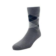 Peter England Men's Calf Length Cotton Socks (Pack of 3) Black, Dark Grey, Navy