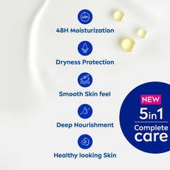 NIVEA Nourishing Body Milk 200ml Body Lotion with Deep Moisture Serum | 48 H Moisturization | With 2X Almond Oil | Smooth and Healthy Looking Skin |For Very Dry Skin