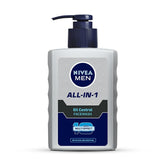 NIVEA MEN All in 1 Oil Control Face Wash | Prevents Acne | Removes excess oil and dirt | Reduces Blackheads and Whiteheads | Cooling Menthol | Unclogs & refines pores | 150ml