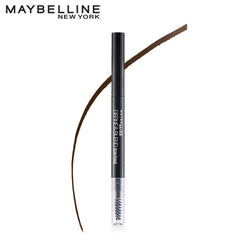 Maybelline New York Brow Pencil, With Spoolie, Long-lasting and Natural-looking Results, Define & Blend Brow Pencil, Natural Brown, 0.16 g
