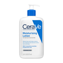 CeraVe Moisturizing Lotion For Normal to Dry Skin (473ml) - Formulated With 3 Essential Ceramides And Hyaluronic Acid | Non-Comedogenic, Oil Free And Fragrance-Free Body Lotion